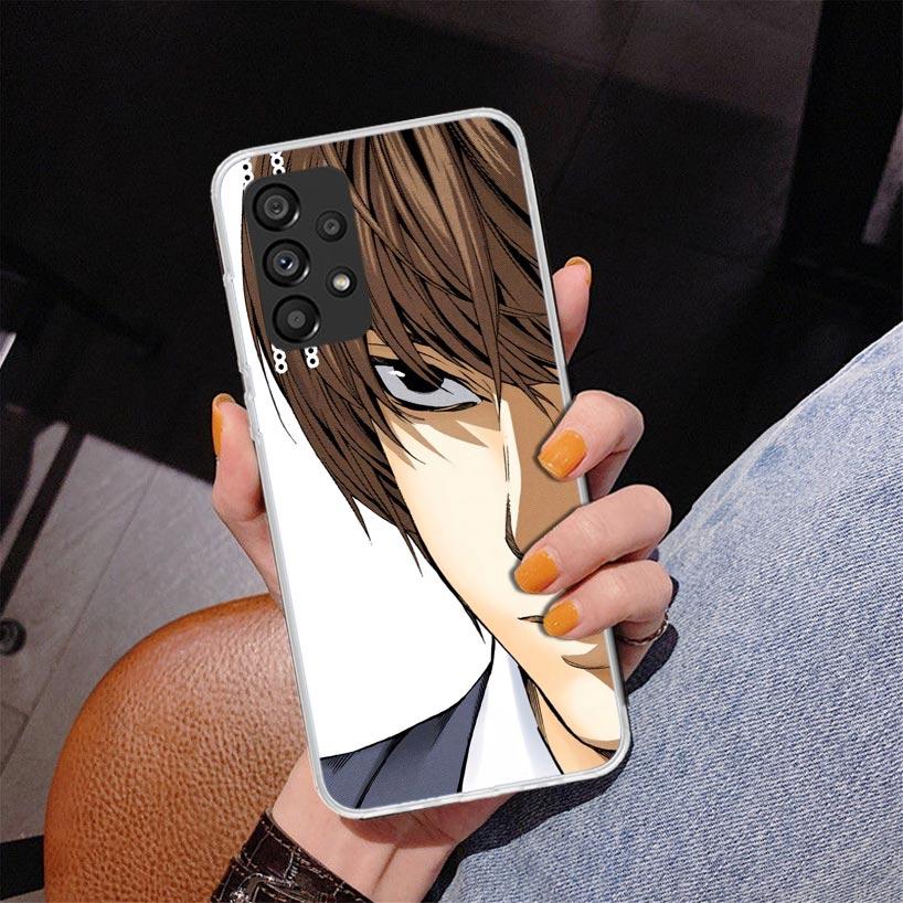 N-Note D-Death Yagami Light Phone Case For Samsung Galaxy A52 A32 A22 A12 A51 A31 A50S A30S A20S A10S Note 20 Ultra 10 Plus S10