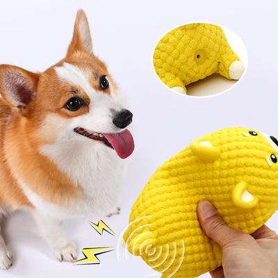 Скрипучая жевательная игрушка для собак для снятия скуки - Прочная молярная игрушка для щенков, бишонов, корги и крупных пород,