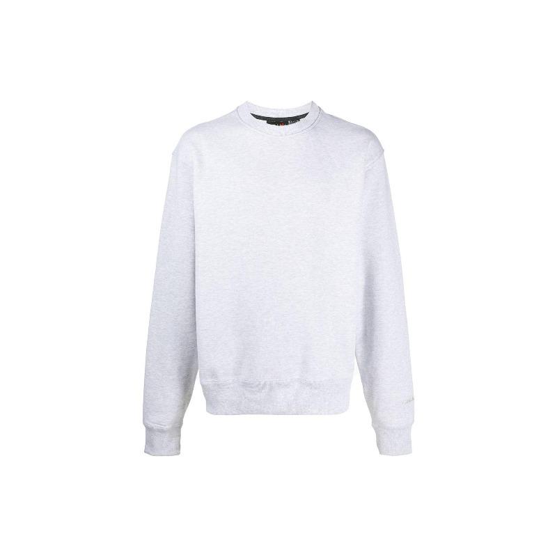 adidas X Pharrell Williams Co-Branded однотонный хлопковый свитер с круглым вырезом, унисекс-топы, серый GM1973