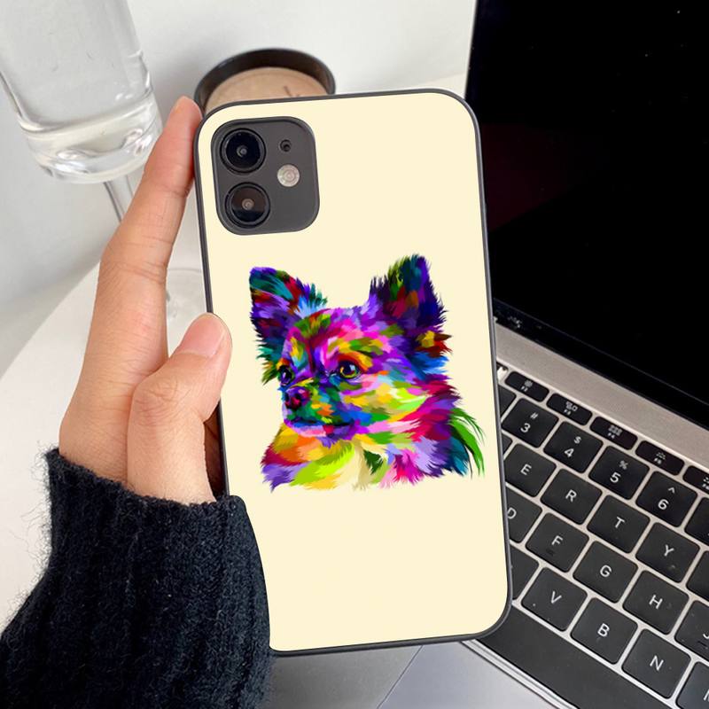 Чехол для телефона с милым питомцем чихуахуа для iPhone 13 8 7 6S Plus X 5S SE 2020 XR 11 12 mini pro XS MAX