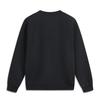 Li Ning Sports Fashion Series Printed Letter Round Neck Comfortable Fleece Airful Hoody Unisex Hoody Black AWDUC91-2