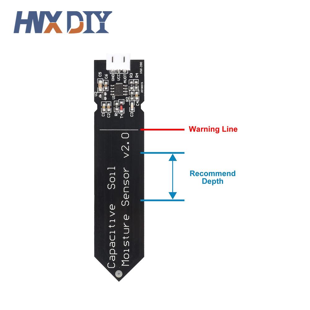 1-10pcs Capacitive Soil Moisture Sensor Corrosion Resistant for Arduino Moisture Detection Garden Watering DIY