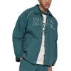 Reebok Letter Embroidered Sports Casual Outdoor Woven Jacket Unisex Jackets Gem-Green 24SRC107UGL7