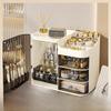 High-End Desktop Cosmetic Organizer: Large Capacity, Dust-Proof Lipstick Rack for Dressing Table