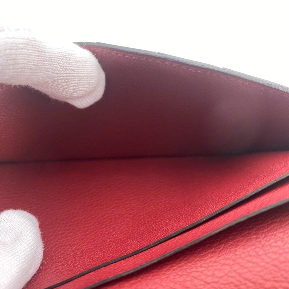 Hermes Складной кошелек Длинный кошелек 2016 Evercolor MC2 Fleming Кошелек Rouge grena Evercolor Б/у