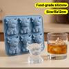 Silicone Mini Highland Cow Ice Cube Mould Soft Elasticity 3D Highland Cow Ice Cube Tray for Handmade Wax Soap Craft Home Decor