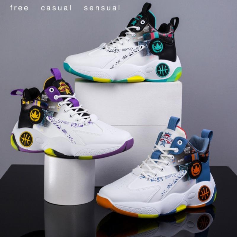 Мужские кроссовки для баскетбола горячая распродажа осень зима износостойкость эластичность мягкая подошва обувь для бега молодежные студенческие тренировочные кроссовки