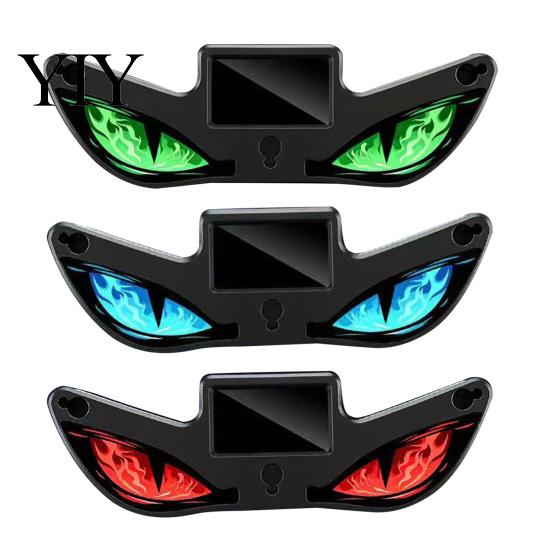 Automotive Interior Accessories Solar Devil Eyes Light for Windshield, Magnetic Installation Window Warning Sign with Three Custom Car Display