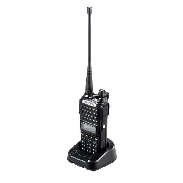 1PC Baofeng UV-82 Handheld Transceiver Interphone with LCD FM Radio Receiver 128 Channels CB Radio Dual Battery Save LED Flashlight Walkie Talkie
