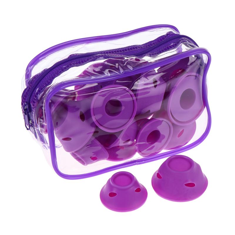 20 шт. Силиконовые бигуди для завивки волос DIY Набор с формами грибов и колокольчиков Спиральный дизайн Мягкая конструкция Легкое снятие Локоны