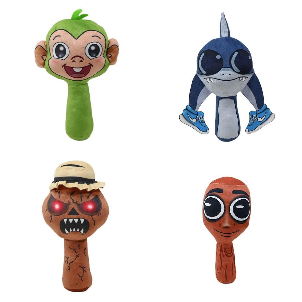 Sprunki Tung Tung Tungsahur Game Shark Plush Animal Toy Stuffed Doll Kids Gift