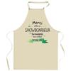 Tablier de cuisine - Snowboardeur Merci Inoubliable - Coton résistant - Impression DTG (France) - Liens ajustables