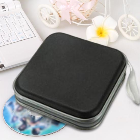 Портативный футляр для компакт-дисков, 40 дисков, защитные рукава, большая вместительная молния, устойчивый к царапинам, пылезащитный DVD-кошелек, сумка-органайзер