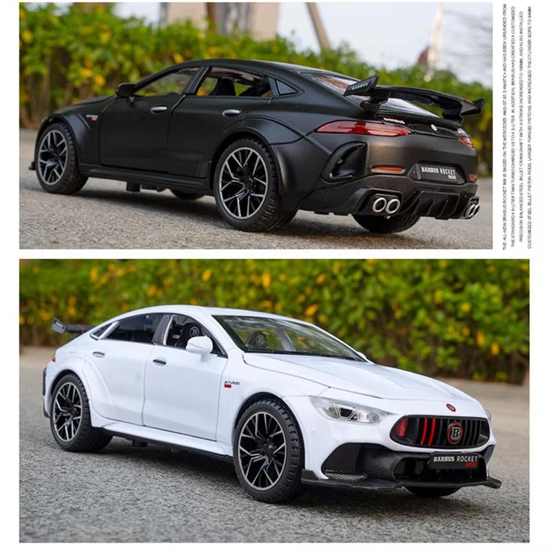 1/24 ROCKET 900 литая игрушечная модель автомобиля из сплава резиновые шины имитация салона 6 дверей открывающийся автомобиль коллекционные украшения детская игрушка мальчик подарок