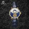 Ochstin New Model Sun And Moon Fully Automatic Watch Flywheel Mechanical Movement Watch Leather Strap Men's Mechanical Watches