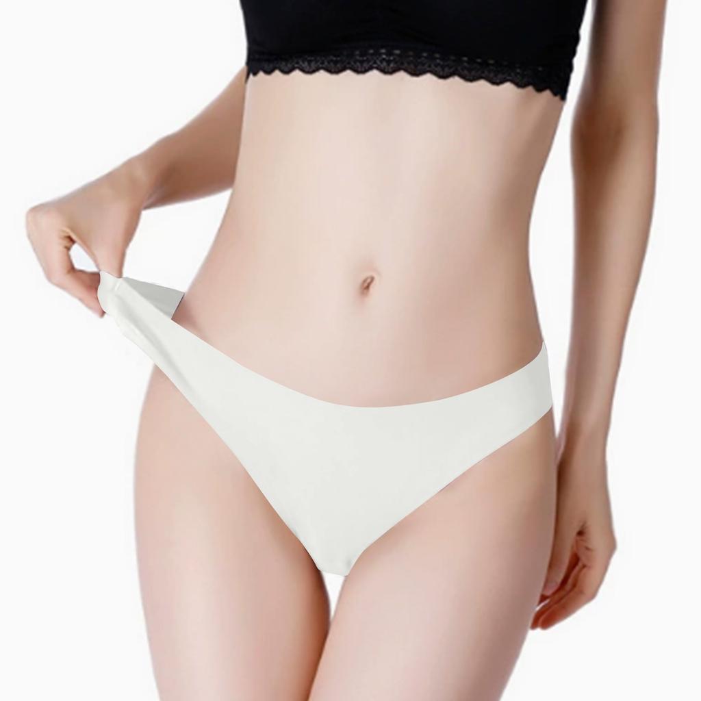 Women's Solid Color Sexy And Comfortable Seamless Thong Panties
