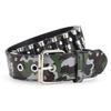 Ремень Rivet Belt Men's Bullet Belt Punk Rock Style Camouflage Bants Belt Men's And Women's Personality Belt