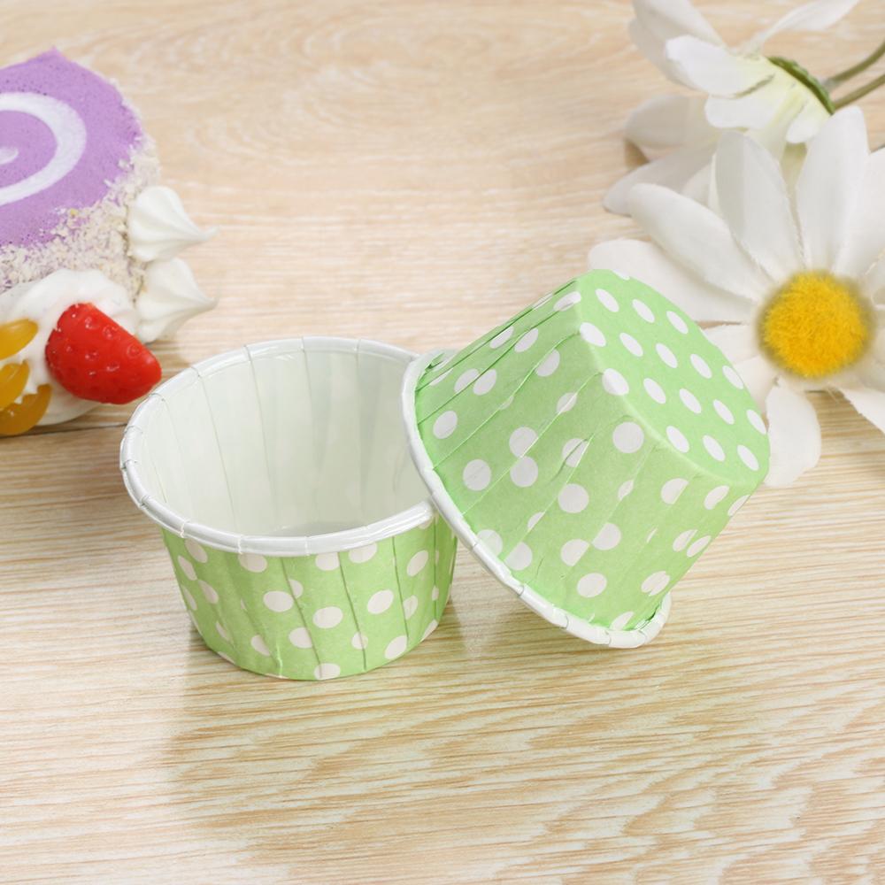 100PCS New Grease-proof Dot Decorate Pan Case Paper Cupcake Liner Muffin Cup Baking Wrapper