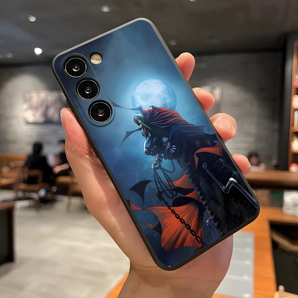 Чехол для телефона Anime S-Spawn Comics для Samsung A56 A36 A26 A16 A15 A25 A35 A55 A14 A34 A24 A54 Черный Мягкий