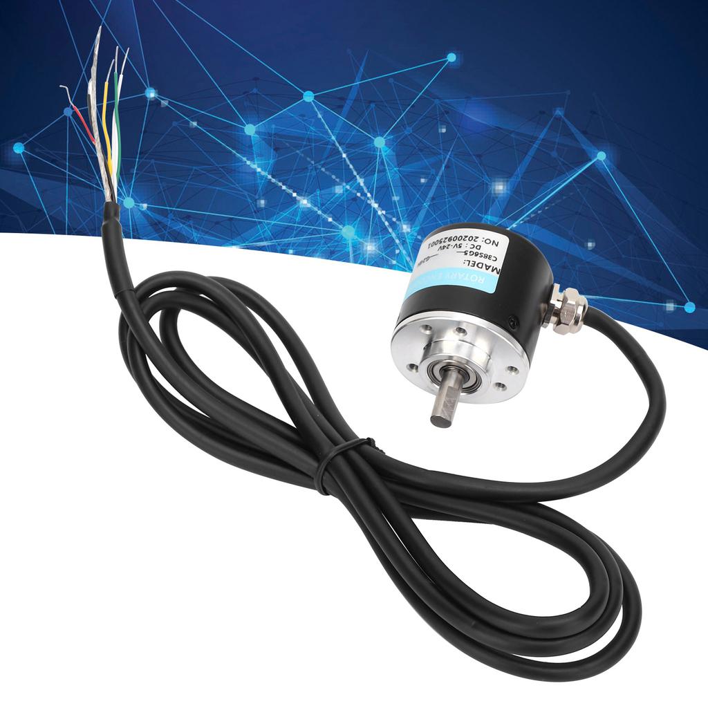 Encoder Solid Shaft ABZ 3‑Phase Motion Controls Component 30KHZ 1000B 1024B DC5 24V1000Z