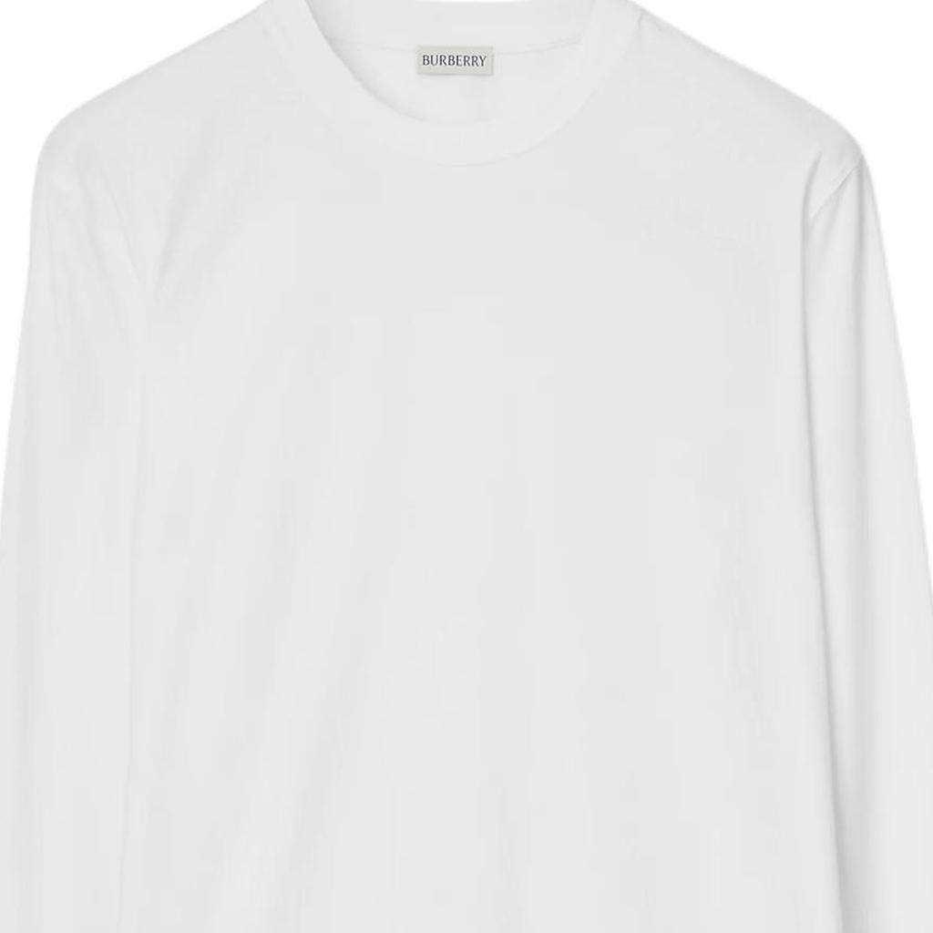 Burberry T-Shirts Men's White Crew Neck Moderate 81042841