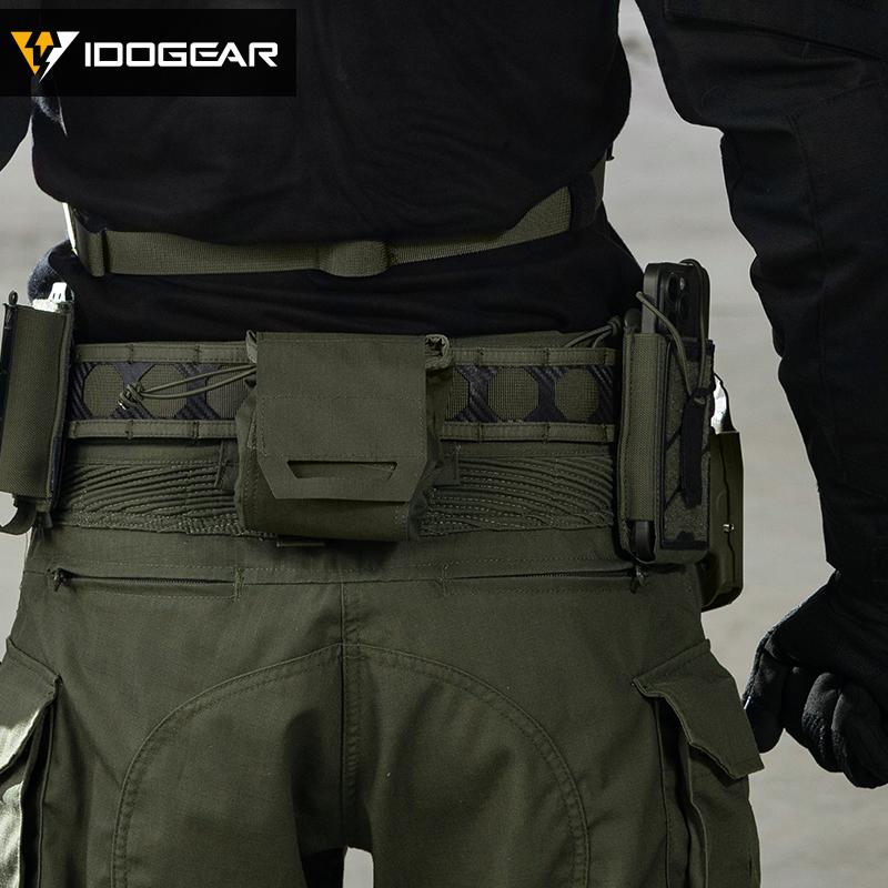 IDOGEAR TGS Tactical Phone Pouch 5.56 Mag Pouch Universal MOLLE Phone Case Camo 3588