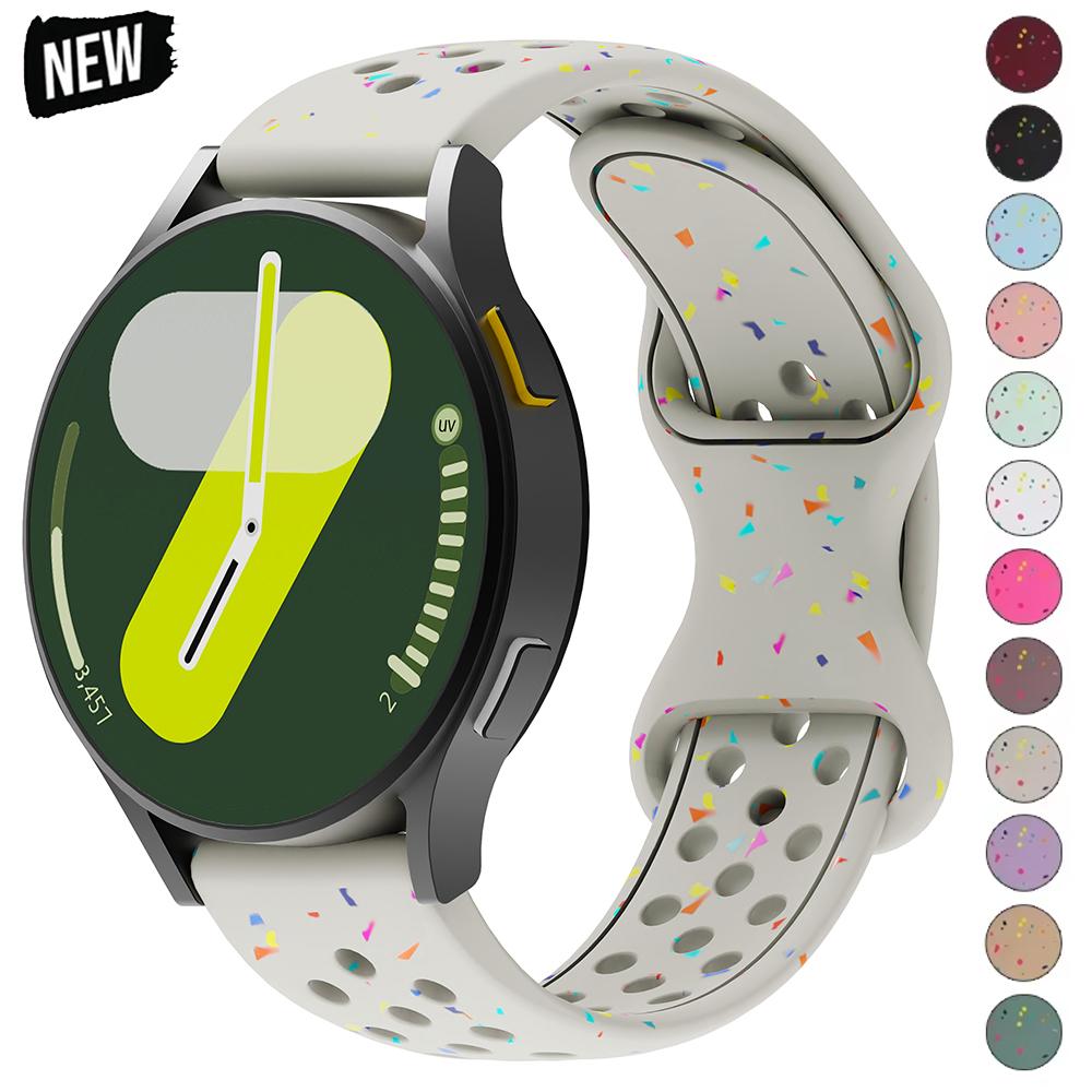 Силиконовый ремешок 18 мм 20 мм 22 мм для Samsung Galaxy Watch 7 6 5 4 5Pro 6, классический браслет для Huawei Watch GT5 4Pro 3 46 мм 18 мм