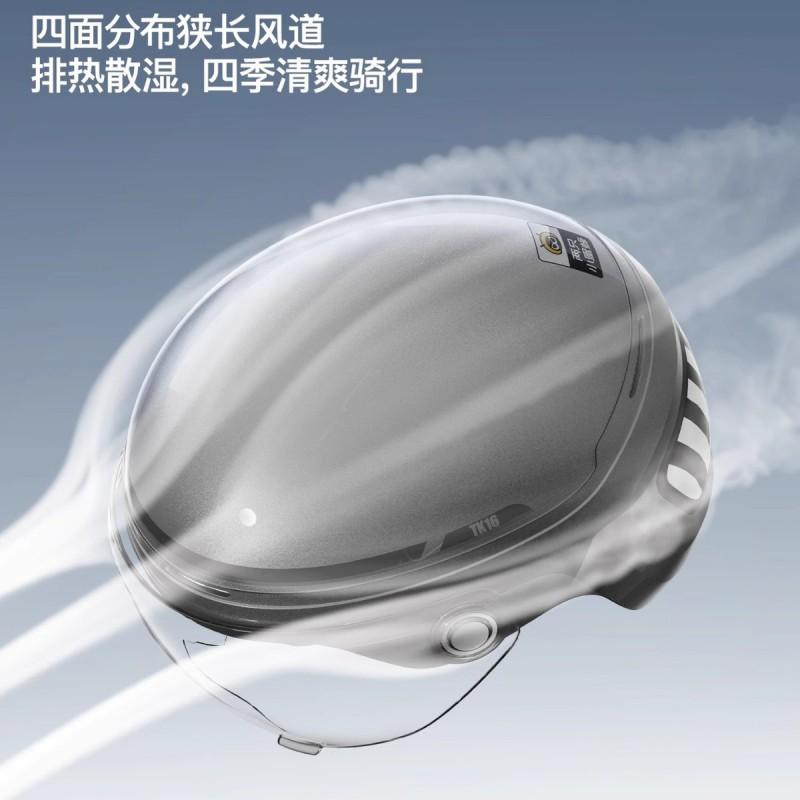 TK16 3C Certified Half Helmet Electric Motorcycles Large Size 60-66cm Men Women Commuter Safety