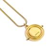 [U-Treasure] Official Harry Potter Fixed Time Turner Necklace 20mm Harry Potter Time Turner Necklace Gift