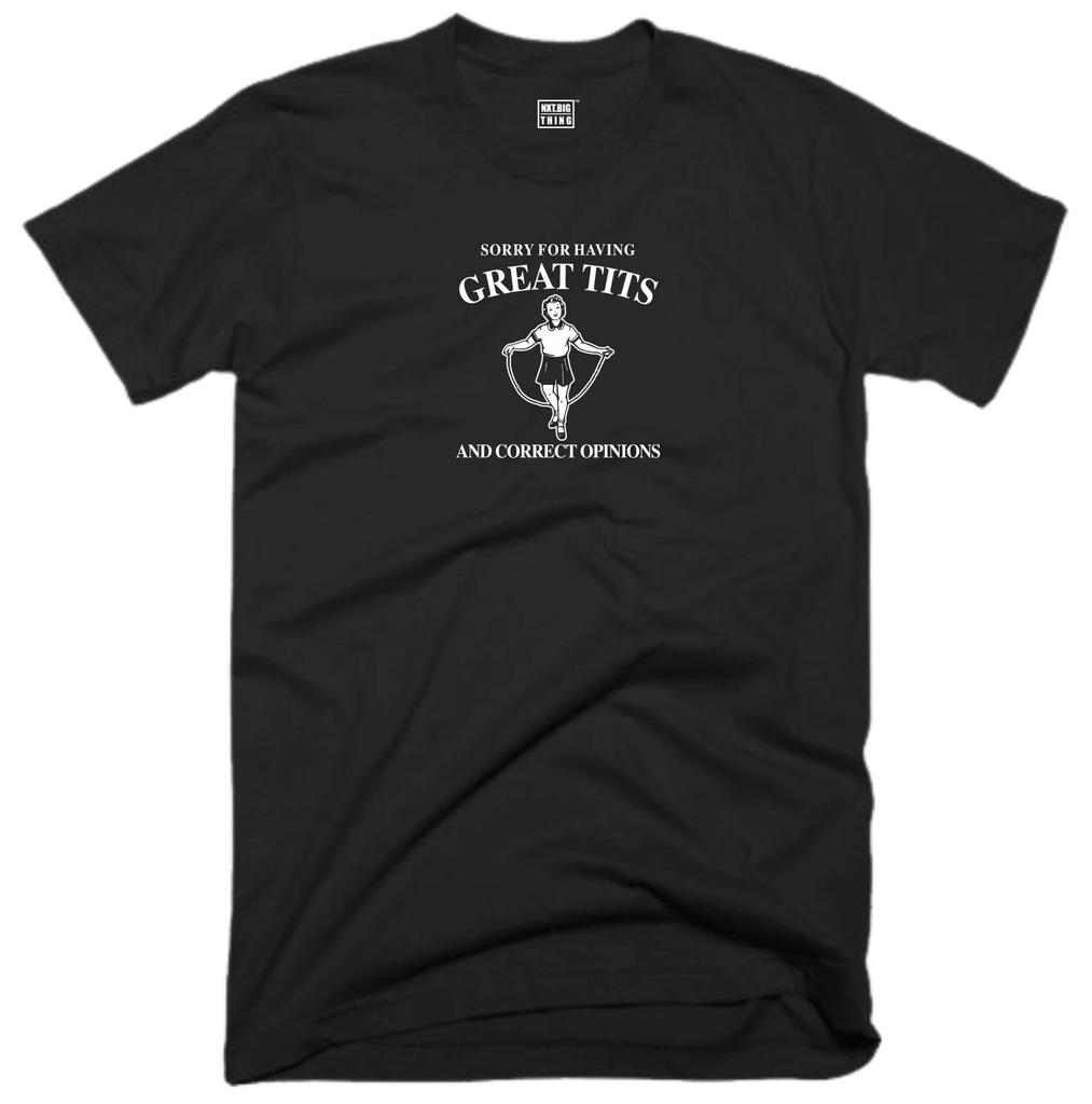 Great Tits T Shirt Casual Clothing Correct Opinions Rude Offensive Joke Gift Top