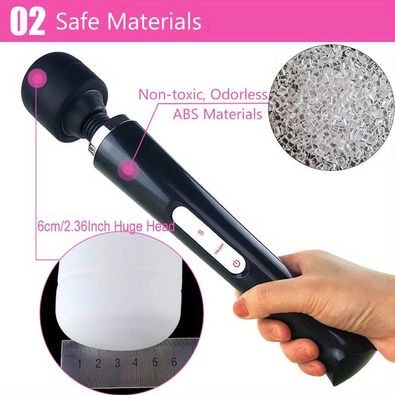 Огромный USB перезаряжаемый массажный вибратор с волшебной палочкой, AV Stick, 10 скоростей, массаж тела, стимуляция точки G, секс-игрушка для женщин