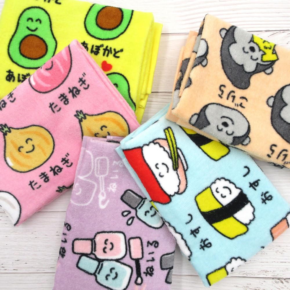 Полотенце для лица с принтом Серия рисунков «Длинное полотенце» [Горилла-сан]