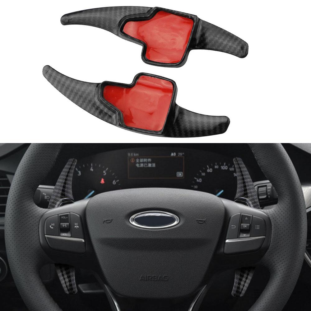 Steering Wheel Shift Paddle Shifter for Ford Focus MK4 2019 - 2023 Extension Shifter ABS Carbon Fiber Interior Accessories