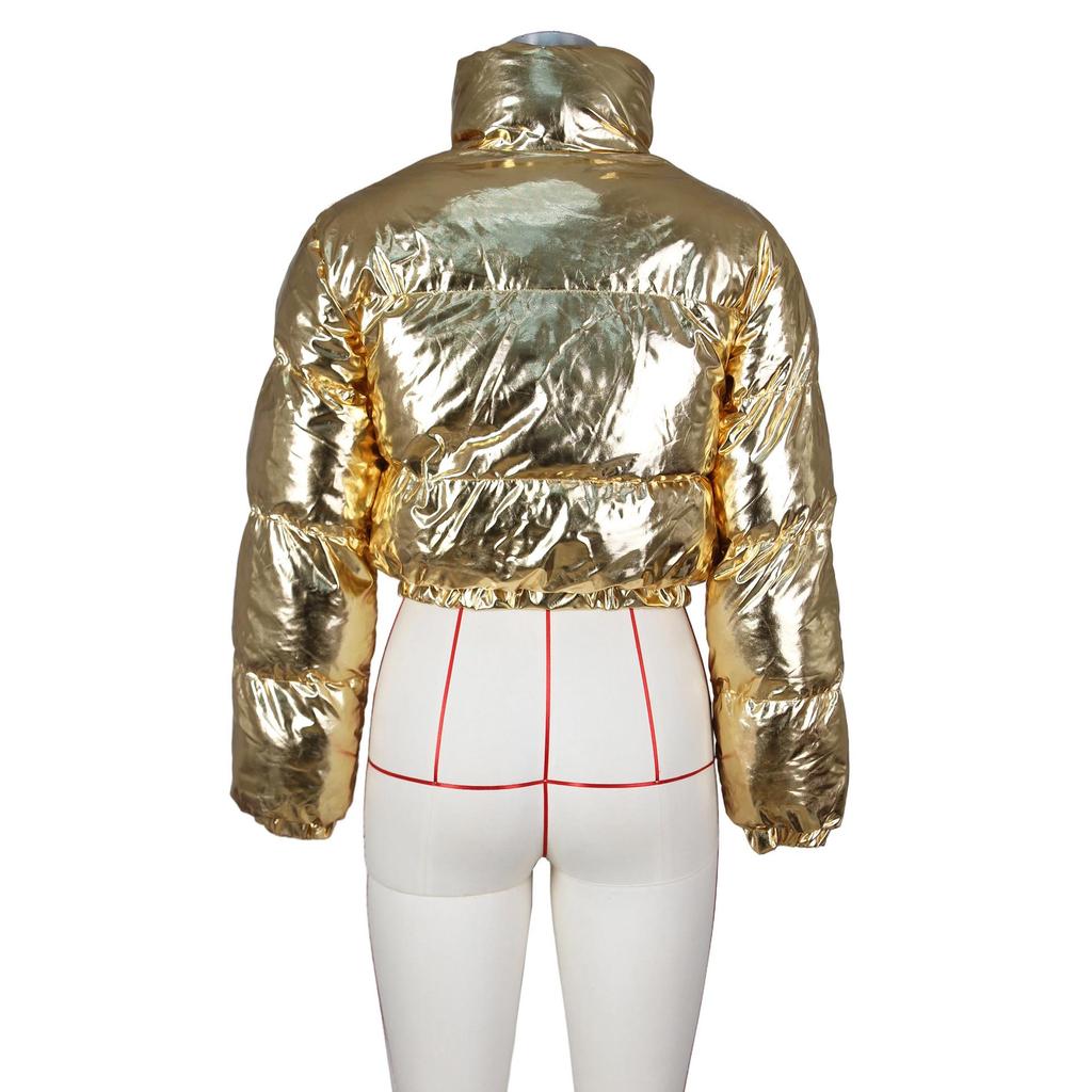 Модная женская повседневная короткая куртка с хлопковой подкладкой в европейском и американском стиле - Мода осень/зима