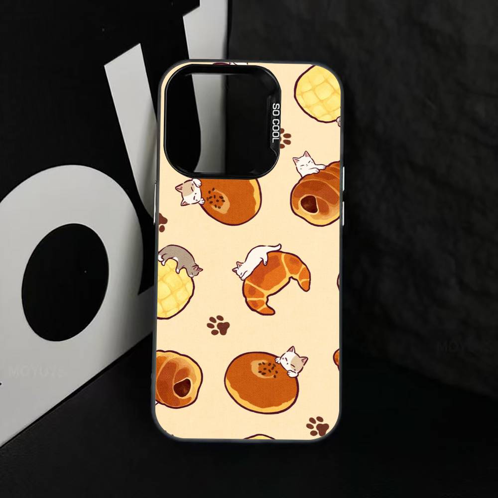 Милая иллюстрация хлеба Чехол для телефона Для iPhone 17,16,15,14,13,12,11 Plus,Pro Max,XS,Цветной Серебристый Чехол для телефона Funda Cover