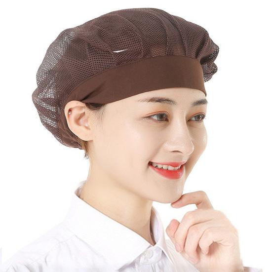 Поварской колпак унисекс для кухни, колпак для ресторана отеля, поварской колпак с хорошей воздухопроницаемостью, ажурный сетчатый однотонный колпак для официанта, повара, мастерской, фабрики