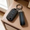 Key Fob Cover for VW Polo Golf Passat Tiguan Octavia MK7 B7 B8 with Keychain Anti-Scratch Guard Shockproof Protection Soft Grip Texture