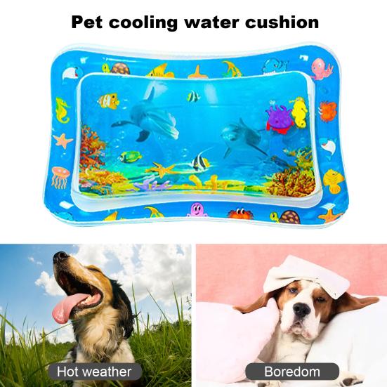 Игровой коврик с датчиком воды, утолщенный охлаждающий коврик для воды, интерактивный сенсорный коврик для воды, многофункциональный детский игровой коврик для кошек и детей