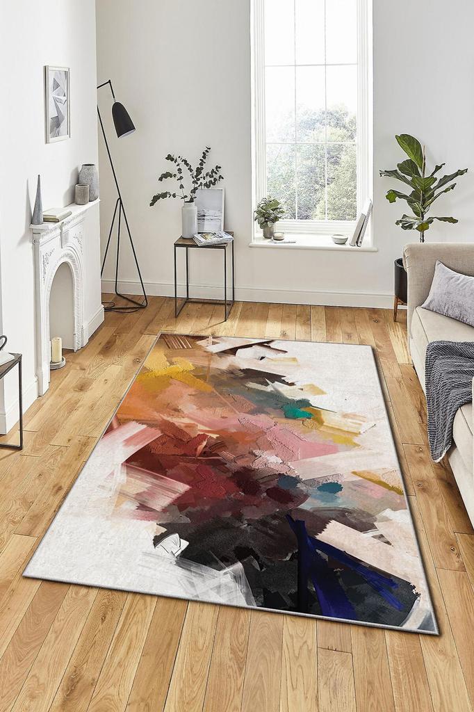 Современный домашний ковер с 3D-печатью, декоративный специальный дизайн, моющийся, нескользящий, устойчивый к пятнам мягкий коврик для спальни, гостиной