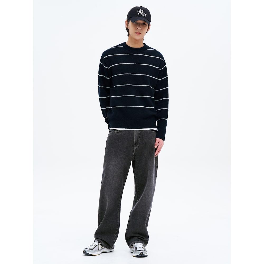 8SECONDS Essential Wide Fit Denim Pants Ash