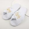 Fashion Wholesale Wedding Party Guests Home Slip-on Letter Print Shoes, For Bride And Bachelorettes Bridal Party Cross Strap Slippers
