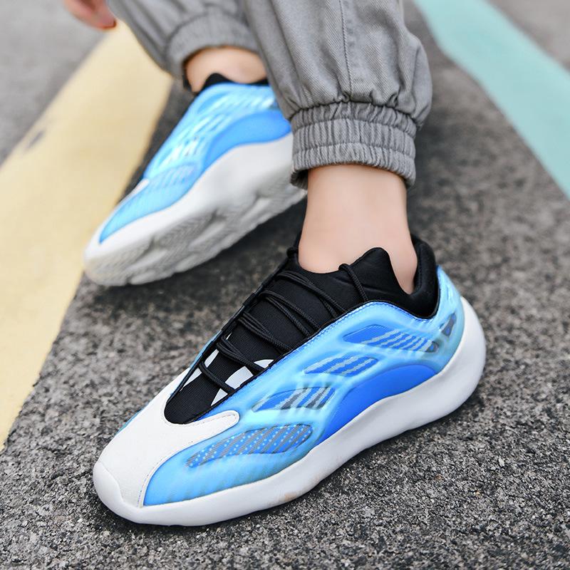 Кеды 700V3 Coconut Dad: Светящийся скелетный стиль, модные мужские кроссовки большого размера для пар