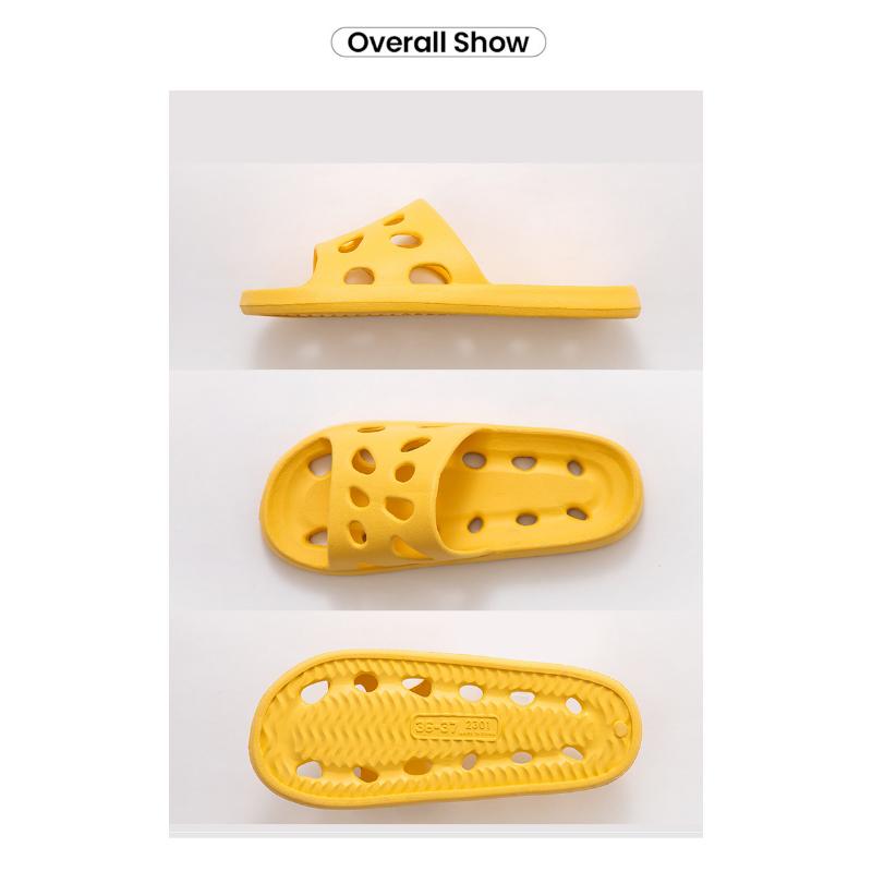 Домашние тапочки для душа с сыром в ванной комнате, легкие протекающие в воде пляжные шлепанцы, быстросохнущие сандалии для плавания, быстросохнущие женские сандалии