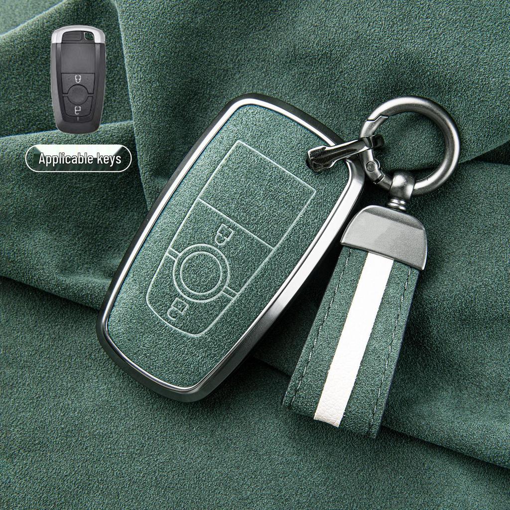 Premium Sheepskin Key Cover for Ford Explorer ST, Edge L, Mondeo EVOS
