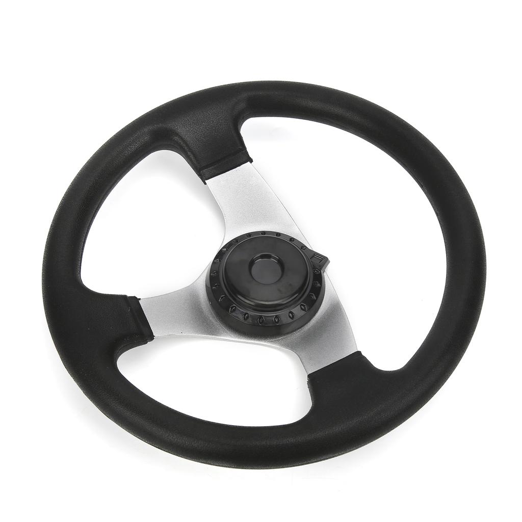 11.8in Steering Wheel with Cap Assy Fit for DIY China Go Kart Karting ATV UTV Bike Parts