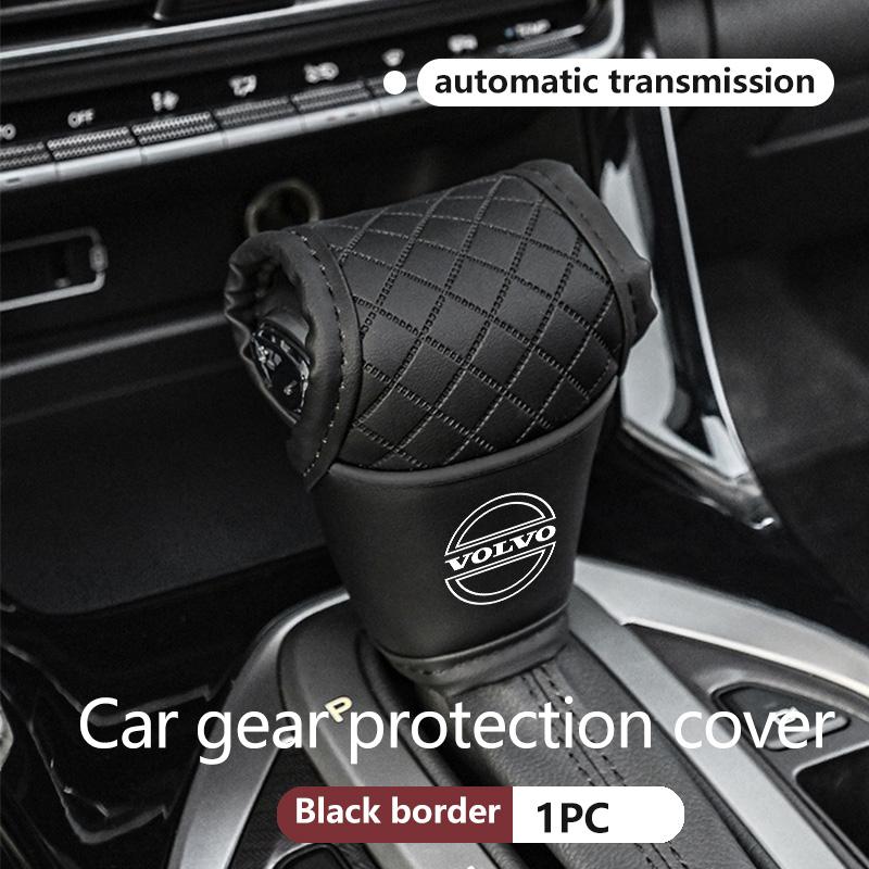 AABBC1 Leather Car Gear Shift Sleeve Knob Protective Cover For Volvo XC90 V90 V60 V40 S80 S60 S90 C40 XC60 XC40 V70 XC70