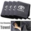 AOX1 Thickened Soft Car Wash Towels Cleaning Dry Cloth Microfiber Towel for Toyota Trd Hv Rz Rc C-Hr Yaris Camry Corolla Prius Rav4