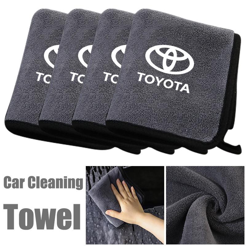 AOX1 Thickened Soft Car Wash Towels Cleaning Dry Cloth Microfiber Towel for Toyota Trd Hv Rz Rc C-Hr Yaris Camry Corolla Prius Rav4