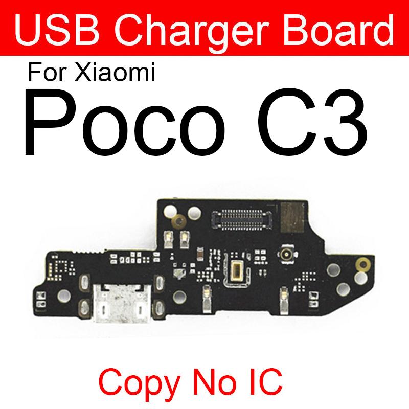 USB-зарядка док-порта, соединительная плата, гибкий кабель с микрофоном для Xiaomi Mi Poco F1 F2 Pro Poco X3 X2 C3 Mi Play, запасные части