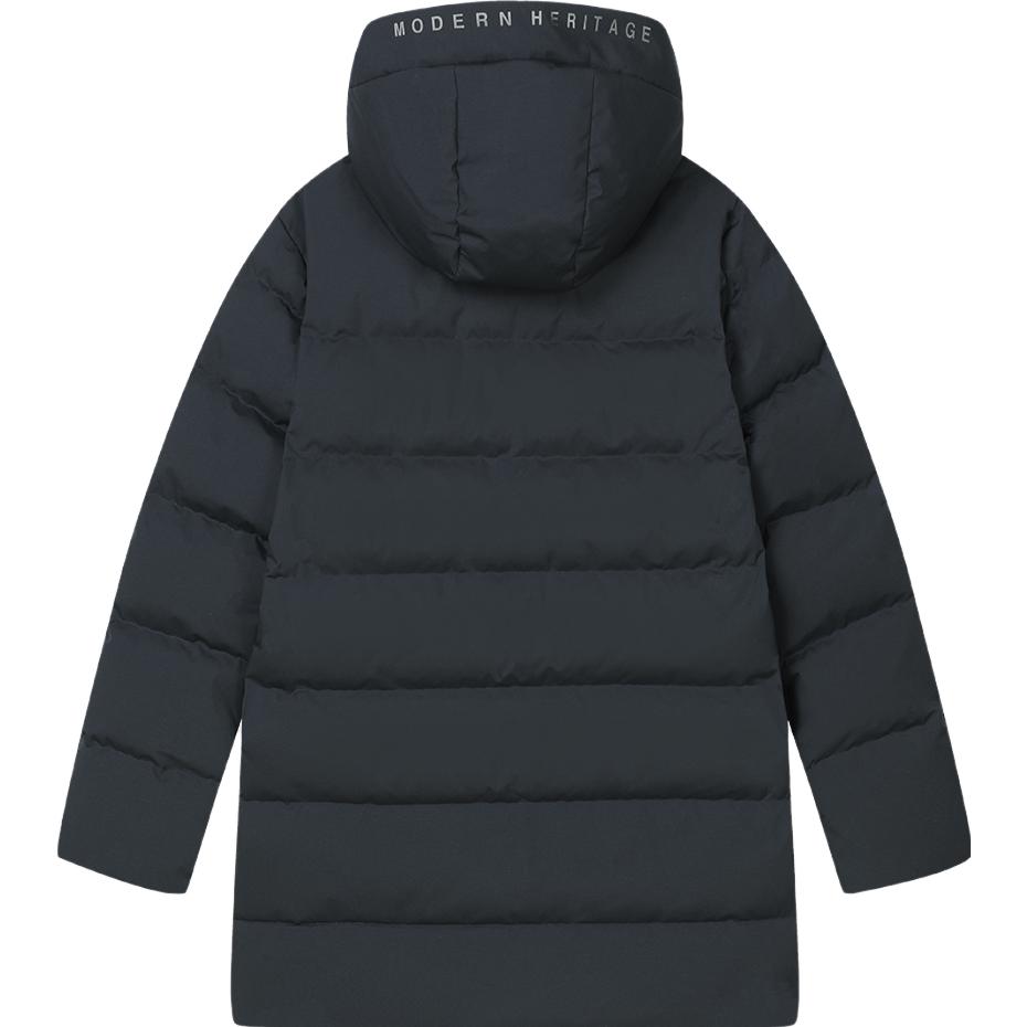 Fila Официальная новая зимняя длинная куртка 2023 года Простая модная повседневная куртка с капюшоном Мужская верхняя одежда Легендарно-синяя F11M341917F-NV